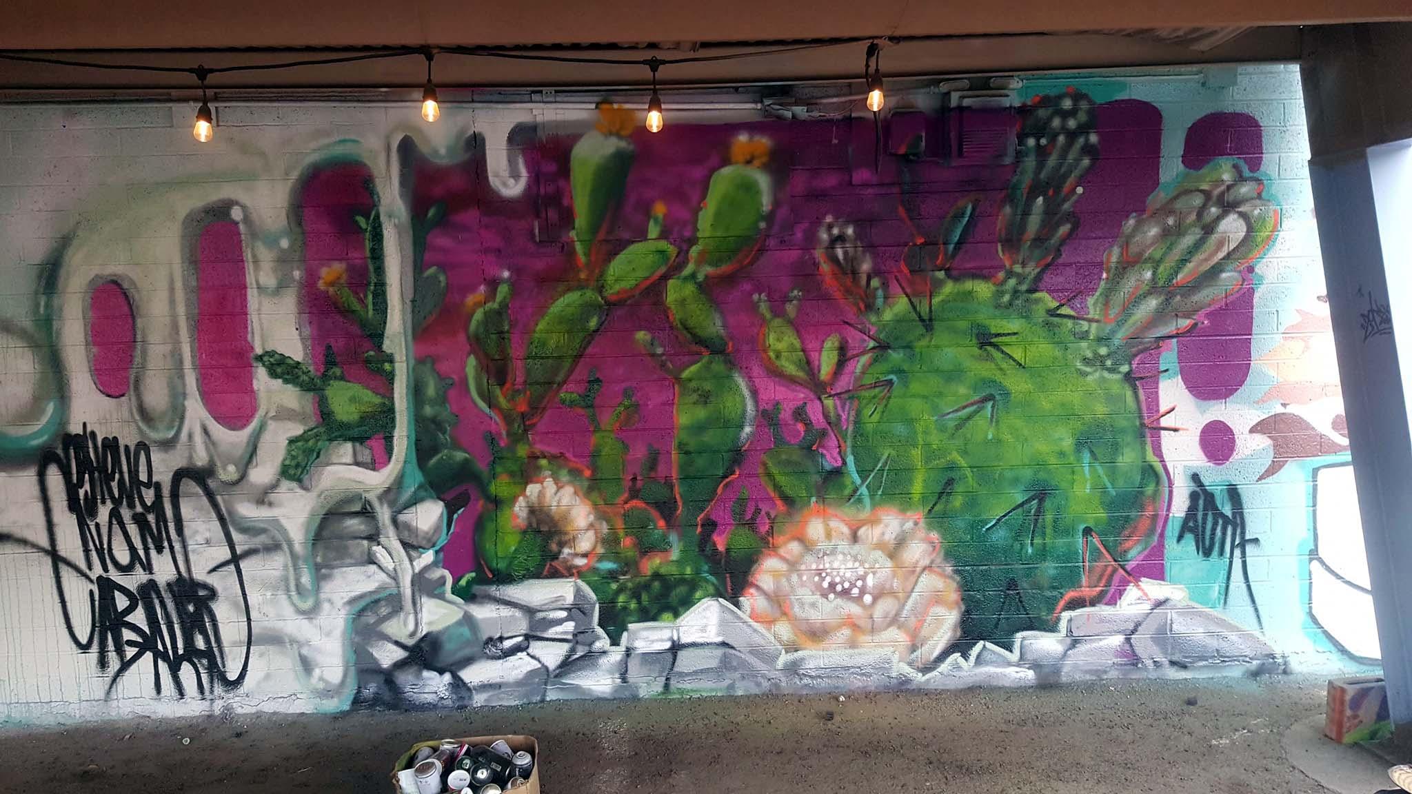 cactus mural